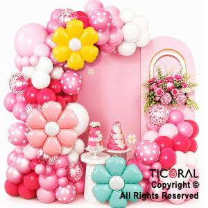 SET DE GLOBOS ARCO XL FLORES (GY7849) 100 UNIDADES